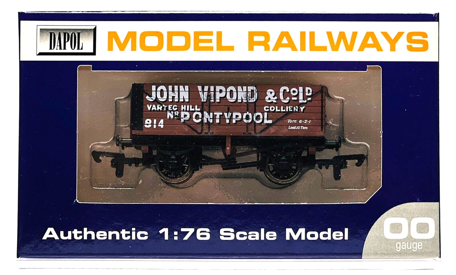 DAPOL 00 GAUGE - JOHN VIPOND VARTEG HILL 814 (PONTYPOOL BLAENAVON LIMITED ED)