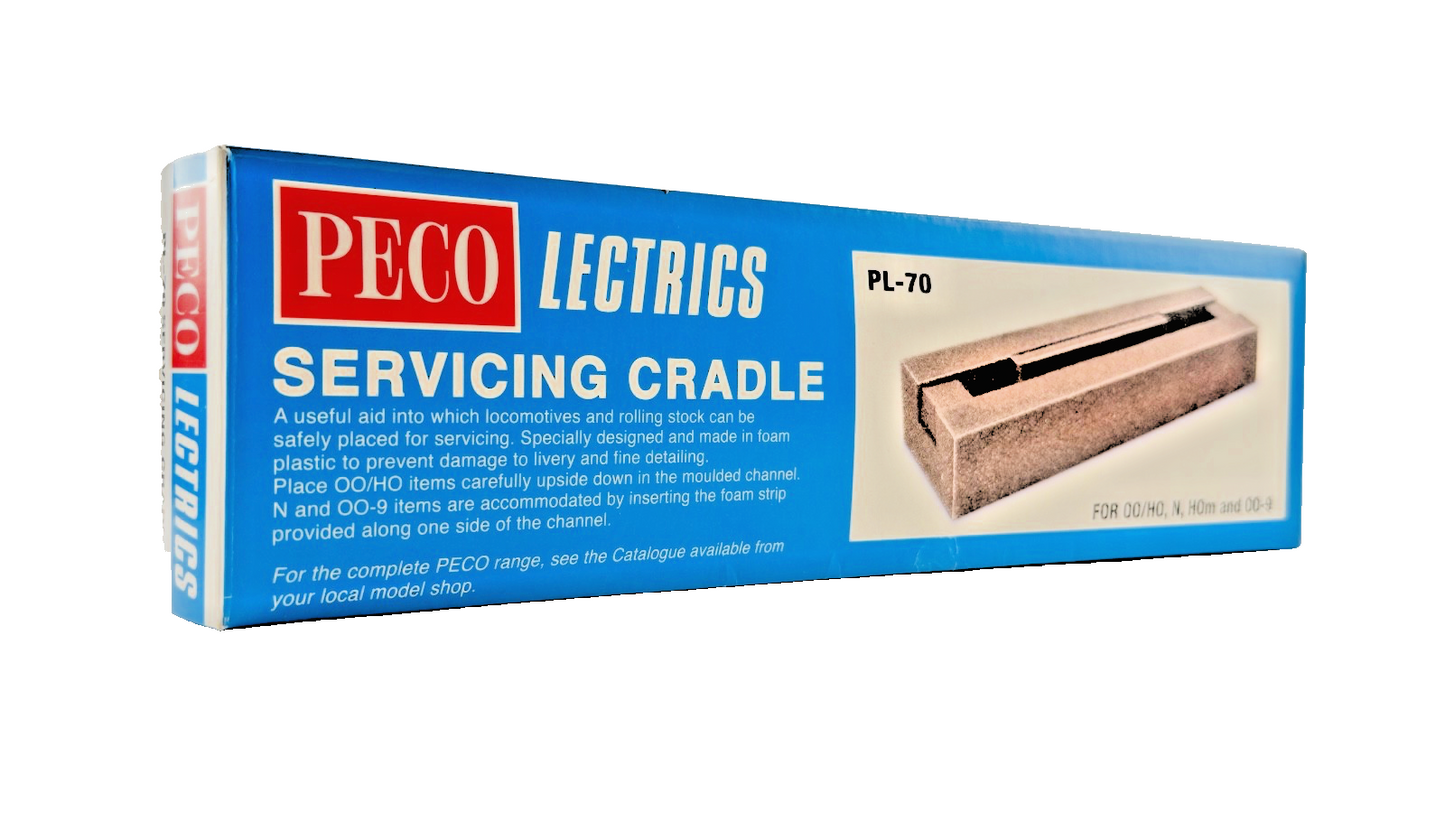 PECO LECTRICS PL-70 SERVICING CRADLE FOR OO/HO, N HOm and OO-9 LOCOMOTIVES NEW