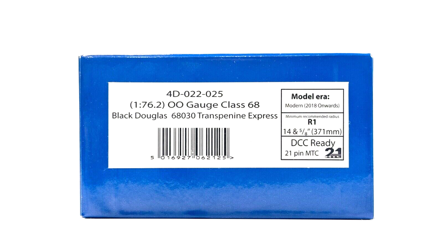 DAPOL 00 GAUGE - 4D-022-025 - CLASS 68 68030 TRANSPENNINE EXPRESS BLACK DOUGLAS