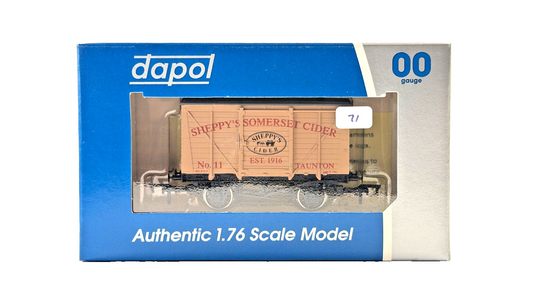 DAPOL 00 GAUGE - SHEPPY'S SOMERSET CIDER TAUNTON VENT VAN 11 (LIMITED EDITION)