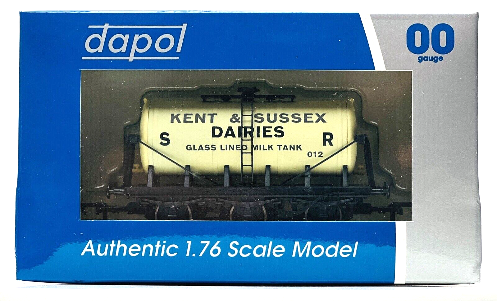 DAPOL 00 GAUGE - 'KENT & SUSSEX DAIRIES' MILK TANKER 012 (LIMITED EDITION)