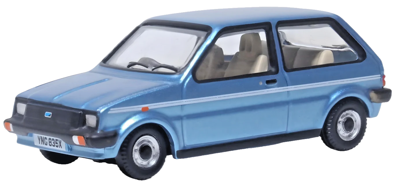 OXFORD DIECAST 1/76 SCALE - 76MET002 - AUSTIN MINI METRO DENIM BLUE - NEW
