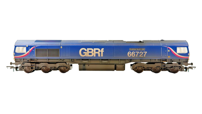 HORNBY OO GAUGE - R3881 - CLASS 66 DIESEL 66727 GBRF/FIRST ANDREW SCOTT CBE TMC