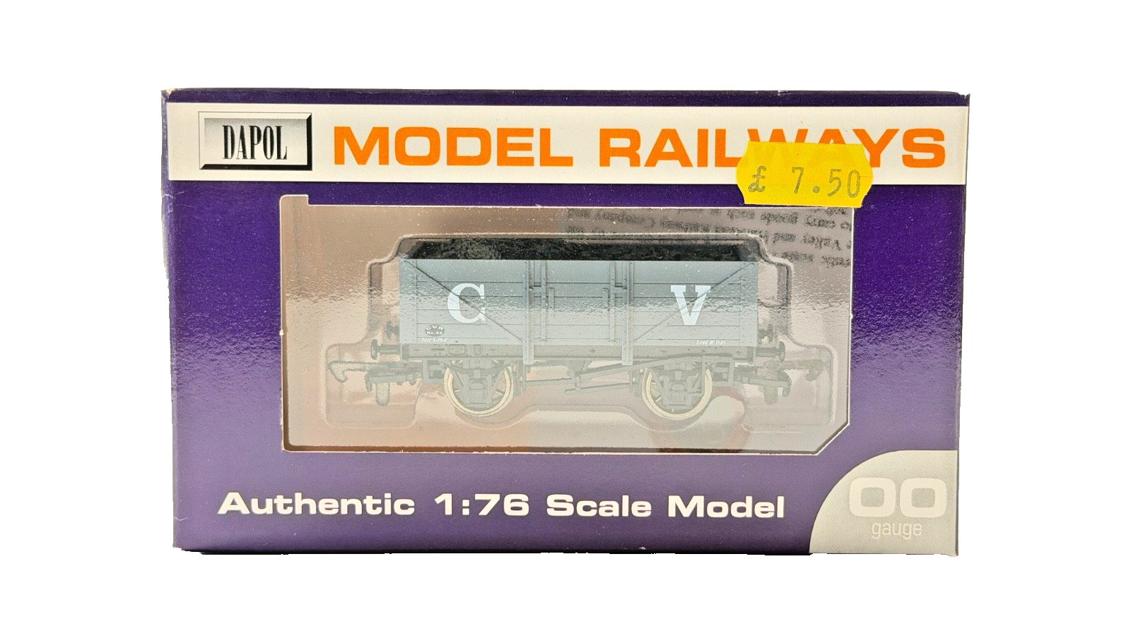 DAPOL 00 GAUGE - COLNE VALLEY LINE GREY PLANK WAGON CVR NO.46 (LIMITED EDITION)