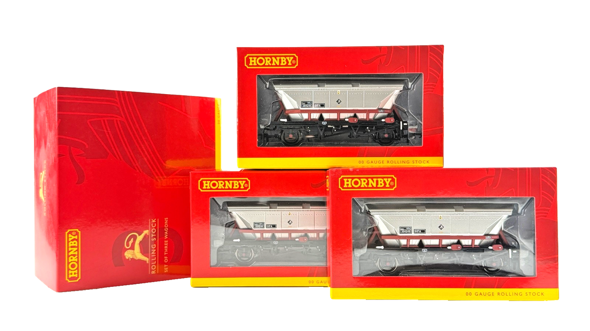 HORNBY OO GAUGE - R60069 - (PACK OF 3) 32.5T EWS HFA HOPPER WAGONS BOXED