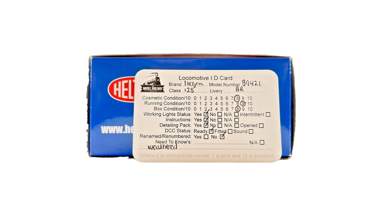HELJAN OO GAUGE - 89421 - CLASS 128 M55995 BR BLUE EXPRESS PARCELS WEATHERED