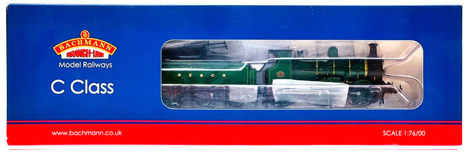 BACHMANN 00 GAUGE - 31-463 - C CLASS '271' SE&CR SECR LINED GREEN - BOXED