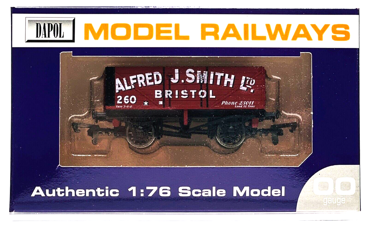 DAPOL 00 GAUGE - ALFRED J. SMITH OF BRISTOL PLANK WAGON 260 (LIMITED EDITION)