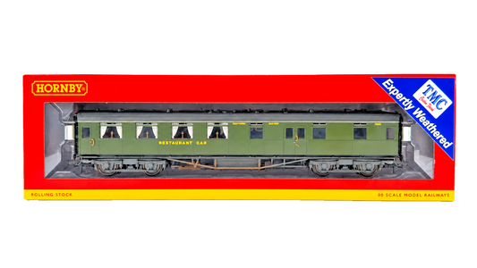 HORNBY OO GAUGE - R4816A - SR MAUNSELL DINING FIRST COACH 7865 TMC WEATHERED
