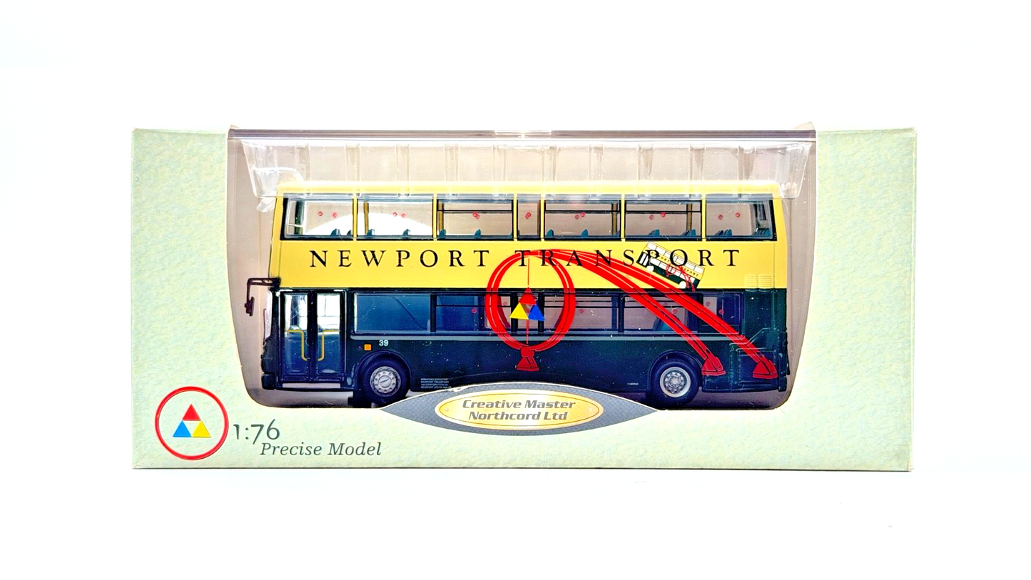 CMNL NORTHCORD 1/76 SCALE - UKBUS1011 - DENNIS TRIDENT NEWPORT TRANSPORT BOXED