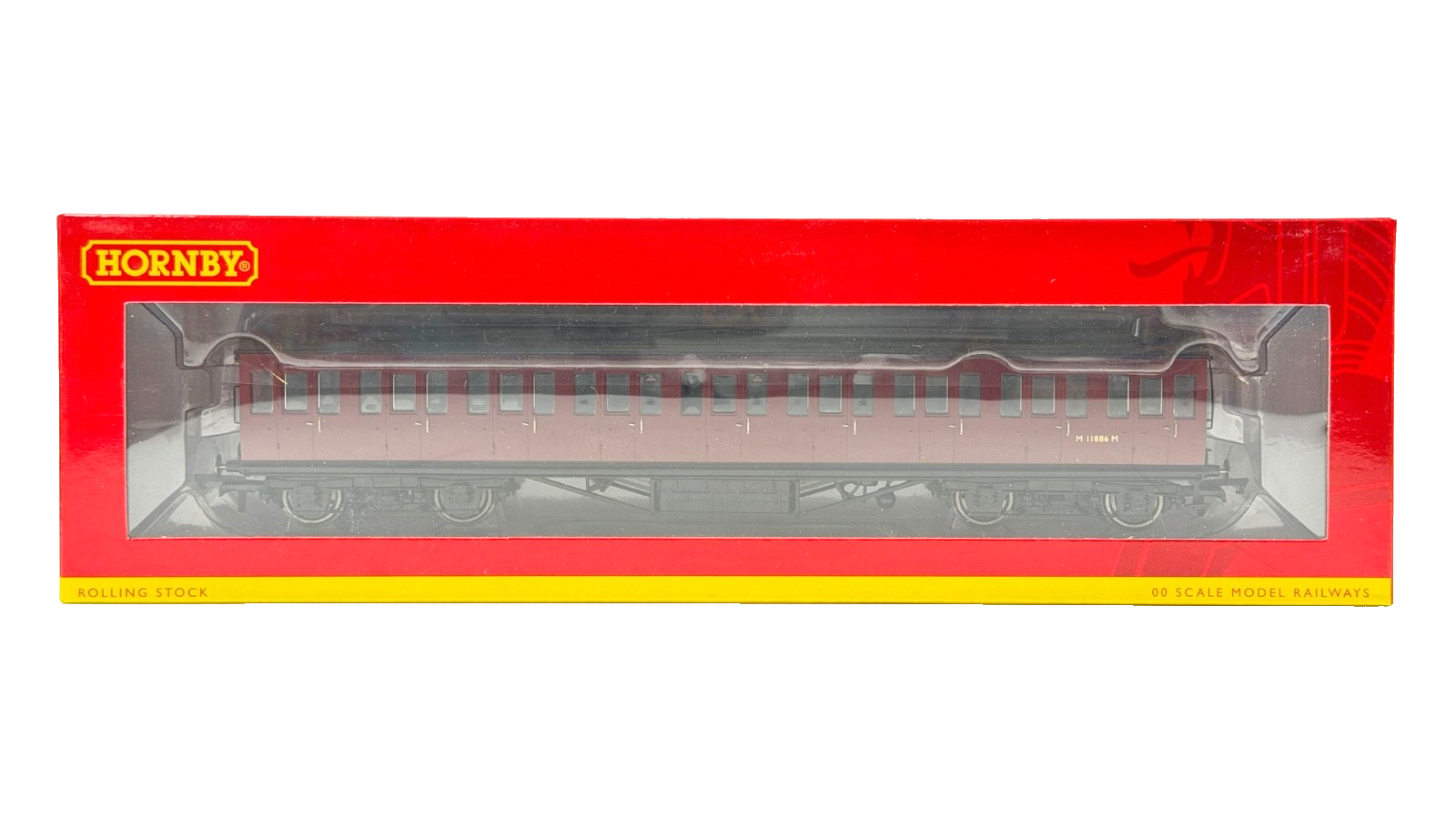 HORNBY 00 GAUGE - R4690A - BR (EX LMS) NON CORRIDOR THIRD CLASS COACH 'M11886M'