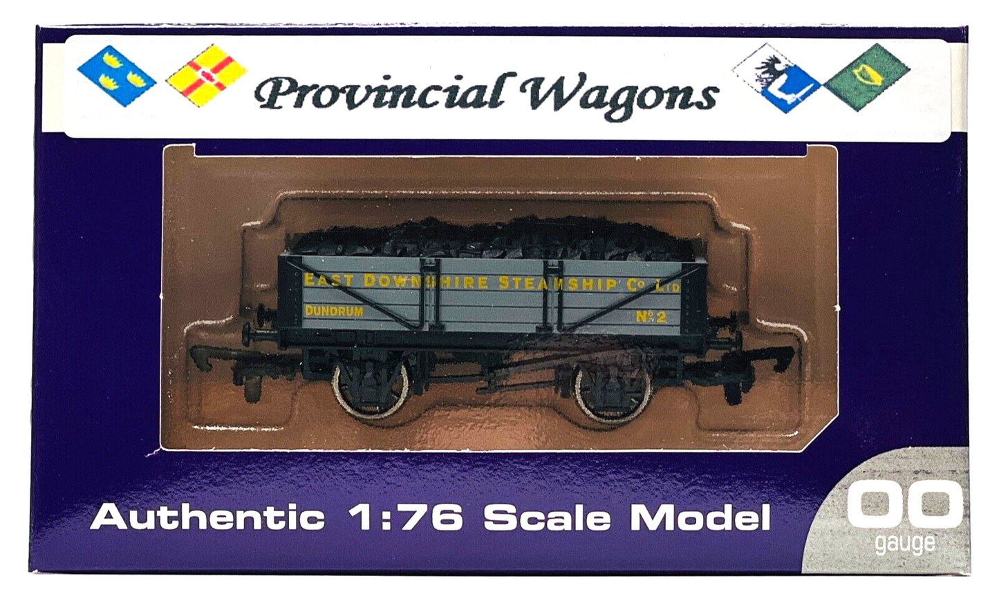 DAPOL 00 GAUGE - EAST DOWNSHIRE STEAMSHIP CO COAL WAGON 2 IRISH LIMITED ED