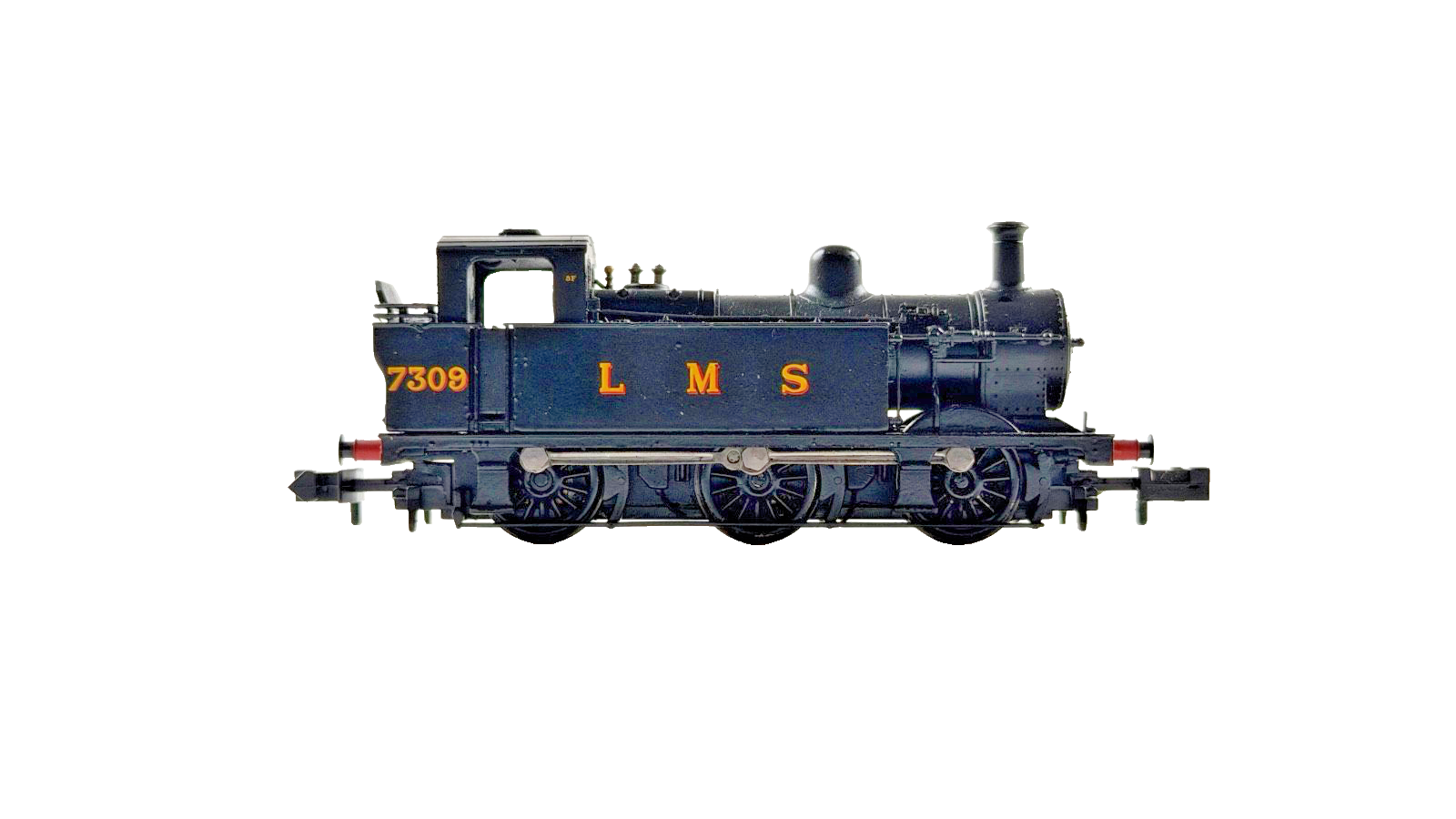 GRAHAM FARISH N GAUGE - 372-210A - CLASS 3F JINTY 7309 LMS BLACK DCC FITTED