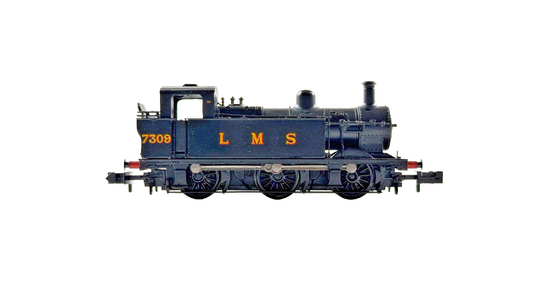 GRAHAM FARISH N GAUGE - 372-210A - CLASS 3F JINTY 7309 LMS BLACK DCC FITTED