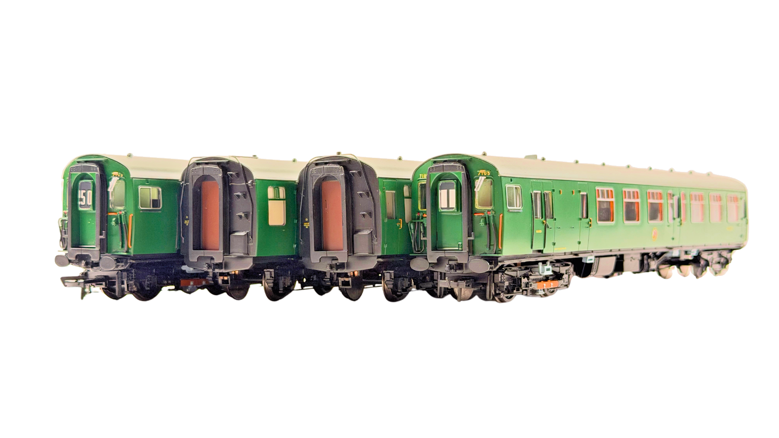 BACHMANN OO GAUGE - 31-425 - 4CEP EMU 7105 LATE SR SOUTHERN MULTIPLE UNIT GREEN