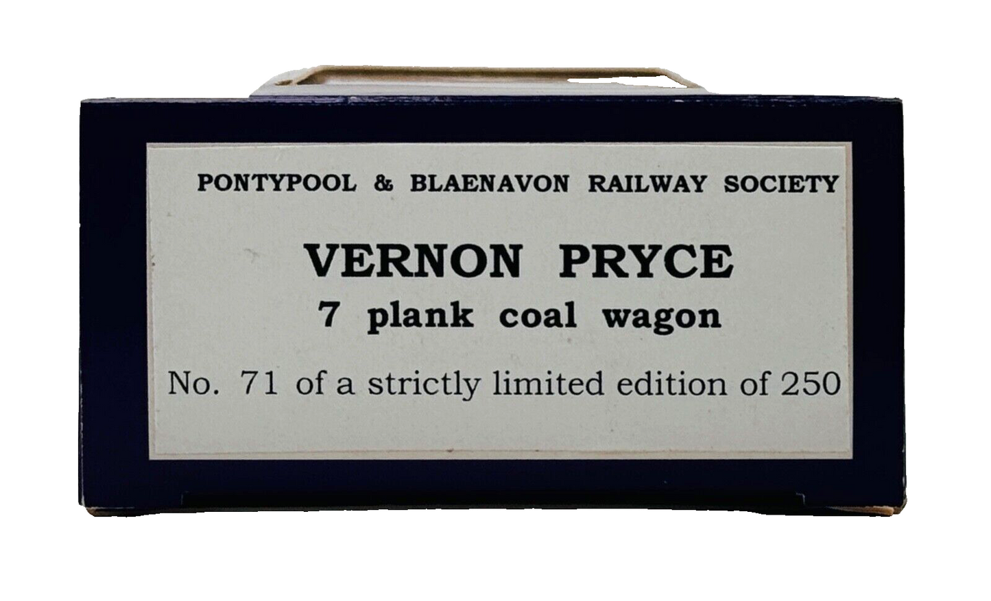 DAPOL 00 GAUGE - VERNON PRYCE BLAENAVON PLANK WAGON NO.7 (LIMITED EDITION)