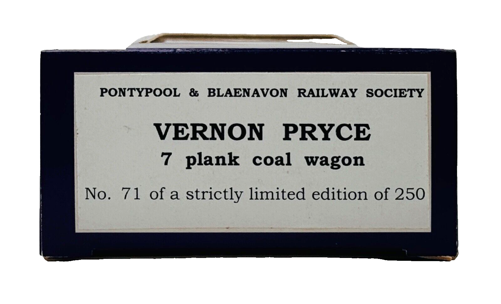 DAPOL 00 GAUGE - VERNON PRYCE BLAENAVON PLANK WAGON NO.7 (LIMITED EDITION)