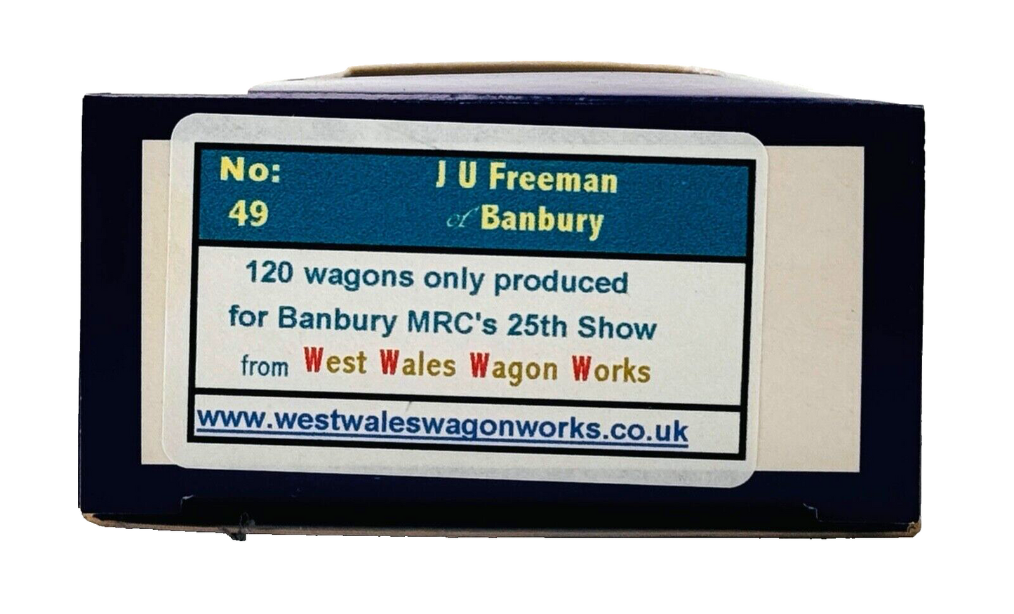 DAPOL 00 GAUGE - J.U FREEMAN COAL MERCHANT BANBURY WAGON NO.3 (LIMITED EDITION)