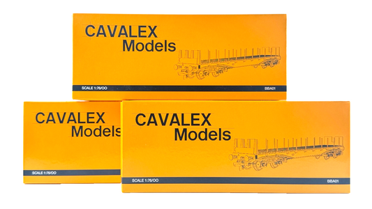 CAVALEX MODELS OO GAUGE - BBA01/BLA01 - PLAIN BROWN WAGONS 910344 910025 910231