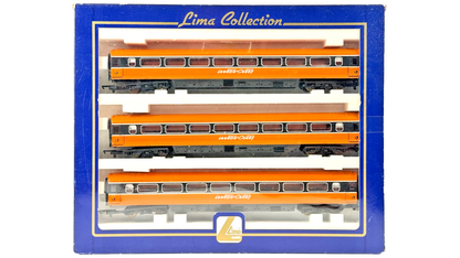 LIMA OO GAUGE - IRISH RAILWAY IE ORANGE & BLACK MK3 INTERCITY COACH TRIPLE PACK