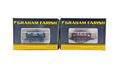 GRAHAM FARISH N GAUGE - 373-680/373-682 - RAKE OF 2 14 TON TANK WAGONS ICI MEX