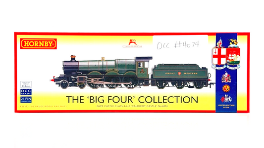 HORNBY 00 GAUGE - R30272 - GWR GREEN 4-6-0 'CALDICOT CASTLE' NO.4074 'BIG FOUR'