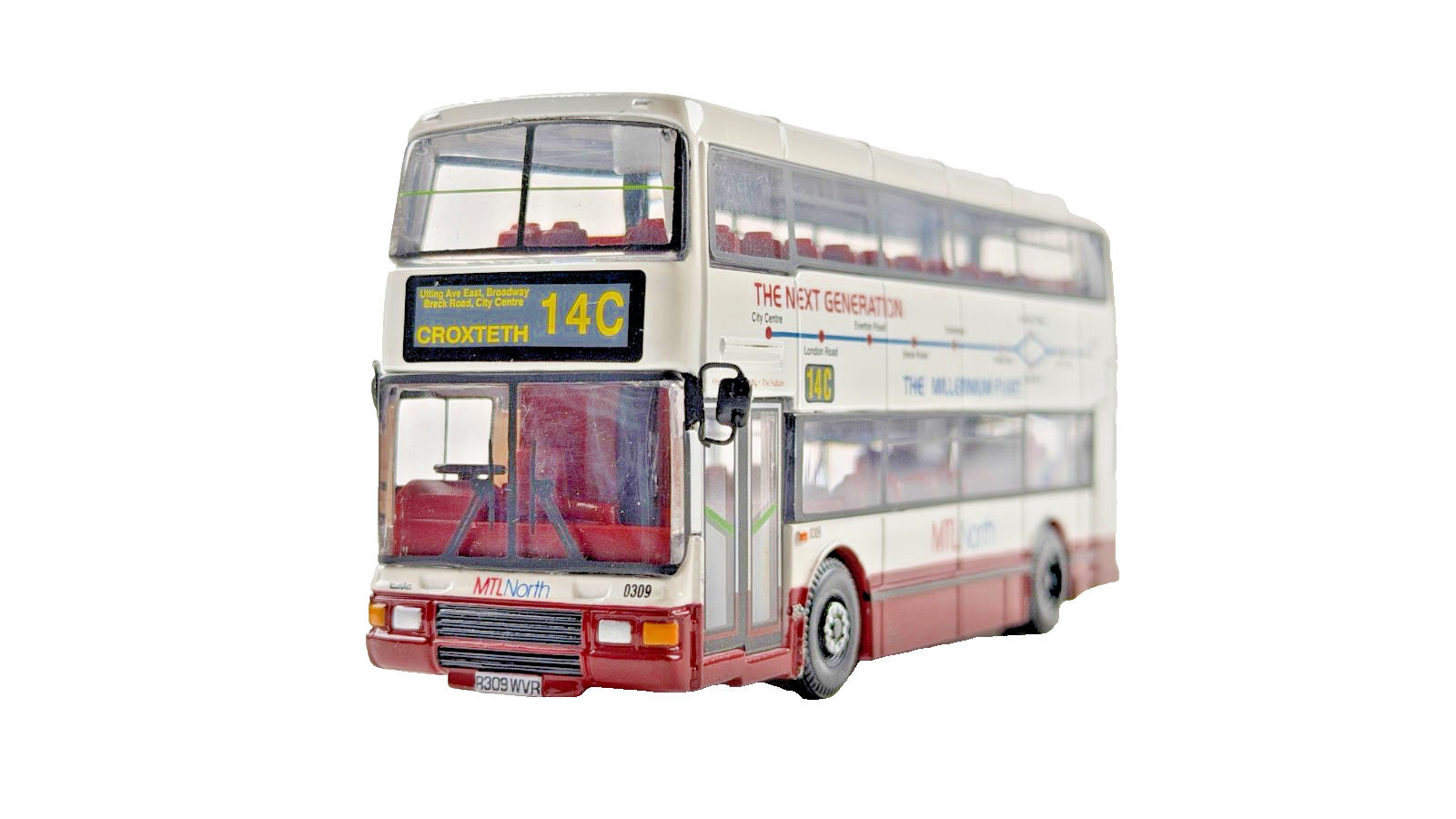 CORGI 1/76 SCALE - NORTHERN COUNTIES PALATINE MTL NORTH CROXTETH BUS UNBOXED