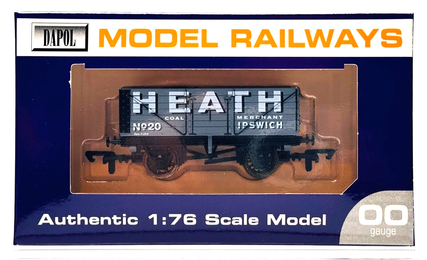 DAPOL 00 GAUGE - HEATH COAL MERCHANT IPSWICH PLANK WAGON NO.20 (LIMITED EDITION)