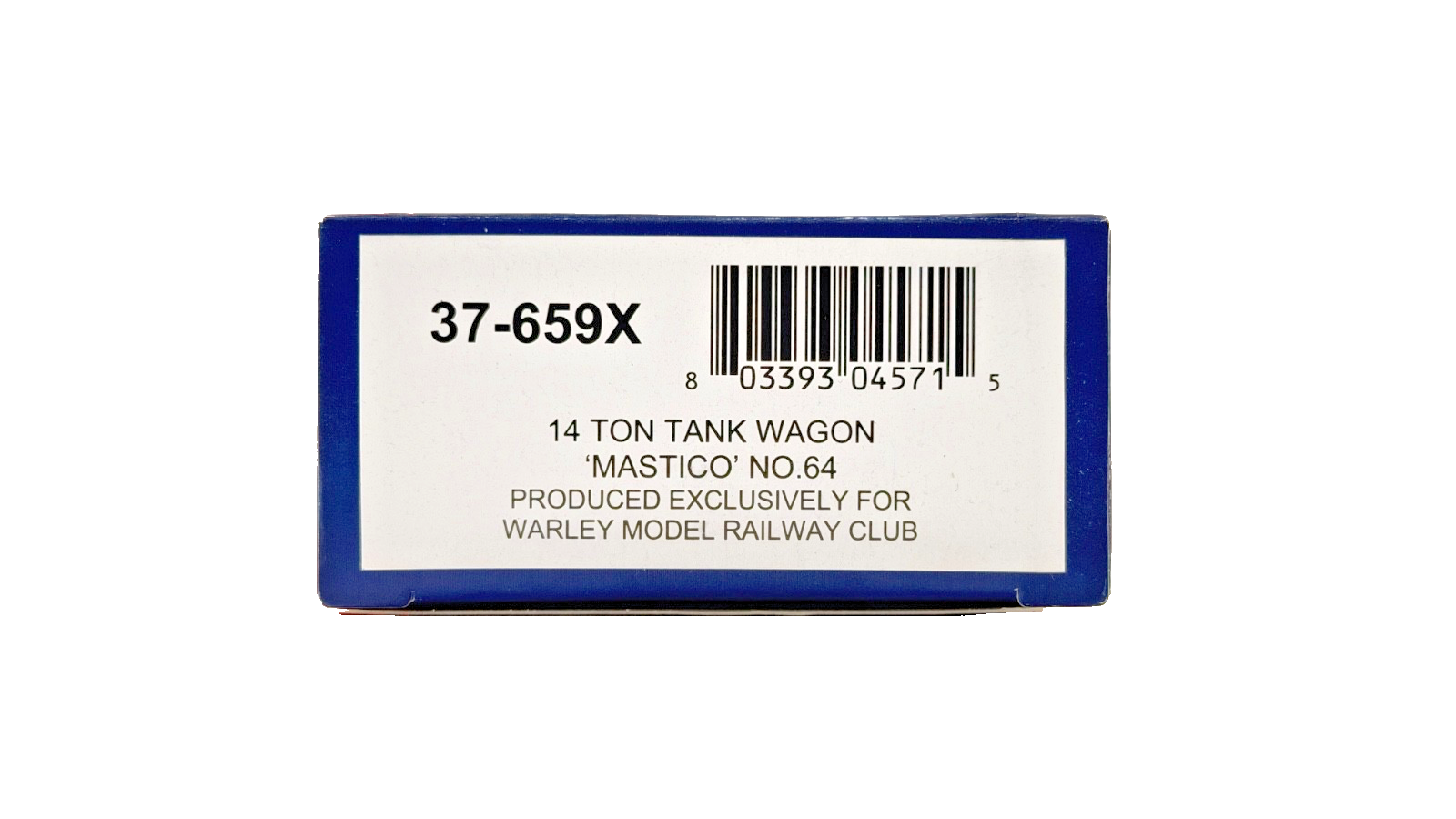 BACHMANN 00 GAUGE - 37-659X - 14 TON TANK WAGON MASTICO NO.64 (WARLEY)