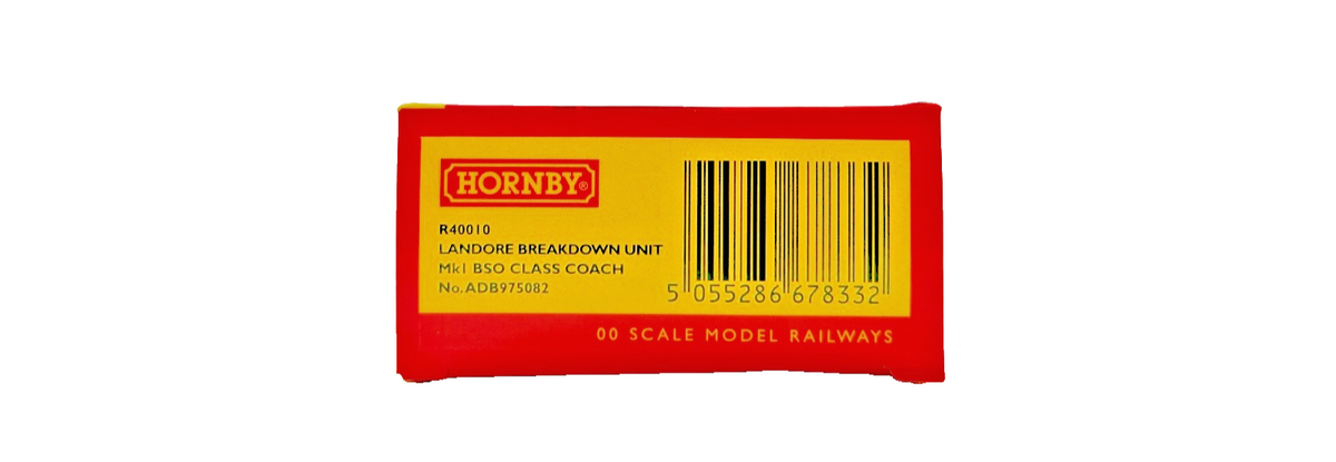 HORNBY OO GAUGE - R40010 - BR RTC LANDORE BREAKDOWN UNIT BSO COACH ADB975082