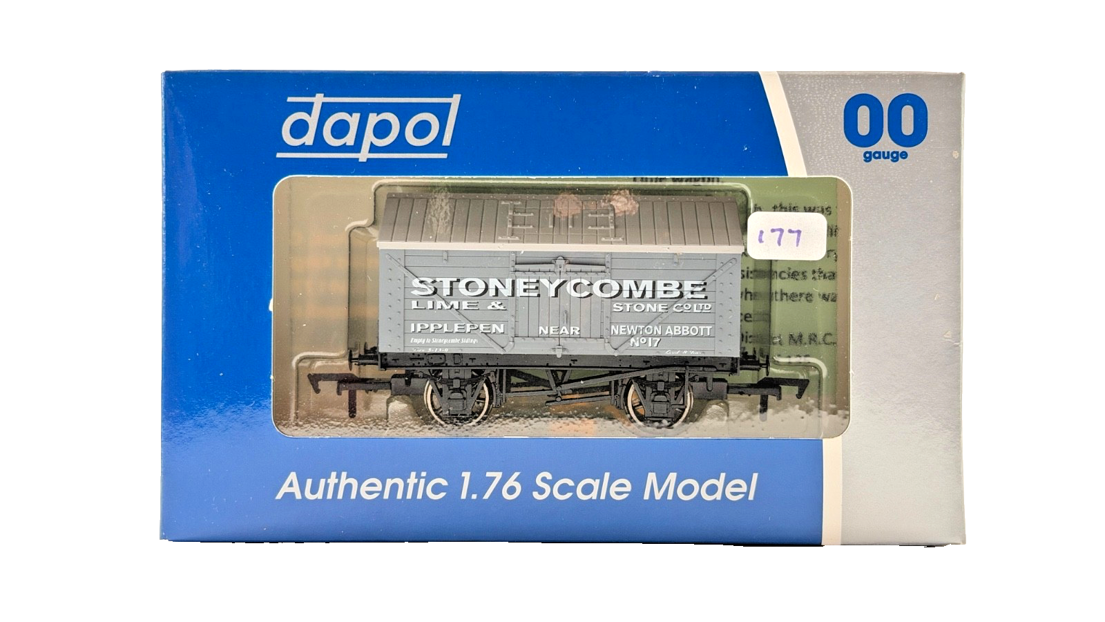 DAPOL 00 GAUGE - STONEYCOMBE LIME IPPLEPEN NEWTON ABBOTT 17 (LIMITED EDITION)