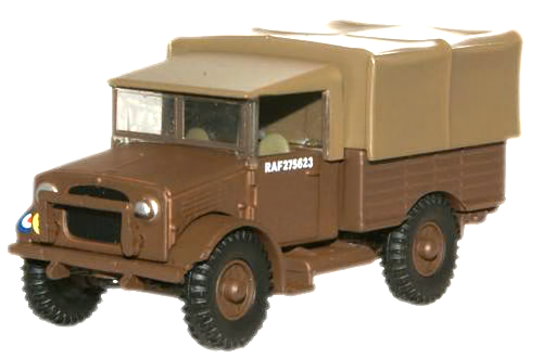 OXFORD DIECAST 1/76 SCALE - 76MWD003 - RAF BLUE BEDFORD MWD BROWN TRUCK - NEW