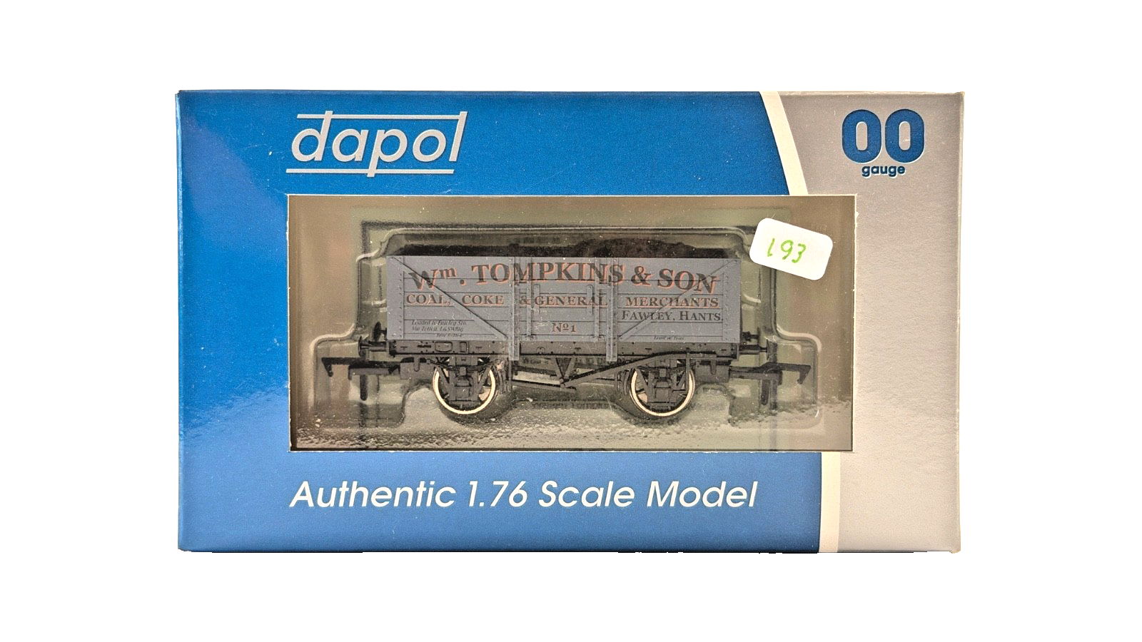DAPOL 00 GAUGE - WM TOMPKINS & SON COAL MERCHANTS FAWLEY HANTS (LIMITED EDITION)