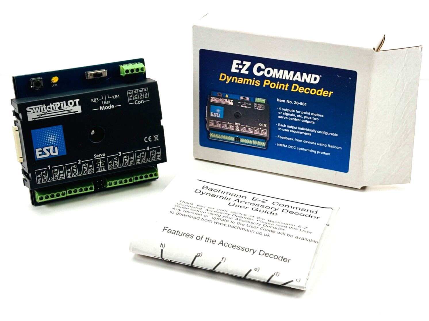 BACHMANN 36-561 - E-Z COMMAND DYNAMIC POINT DECODER - BOXED