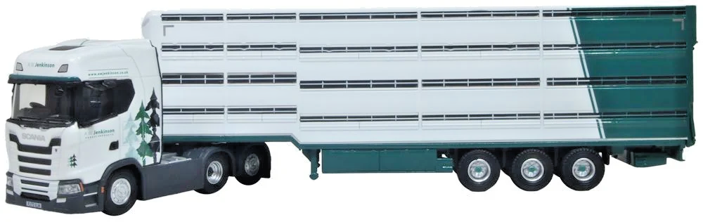 OXFORD DIECAST 1/76 SCALE - 76SNG006 - SCANIA LIVESTOCK A W JENKINSON - NEW