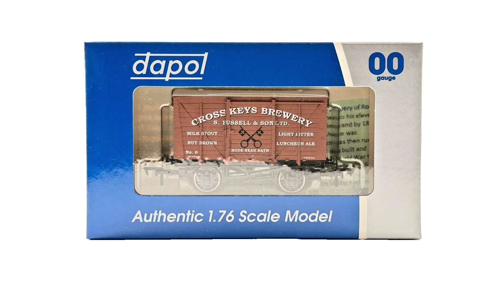 DAPOL 00 GAUGE - CROSS KEYS BREWERY RODE NEAR BATH VENT VAN 6 (LIMITED EDITION)