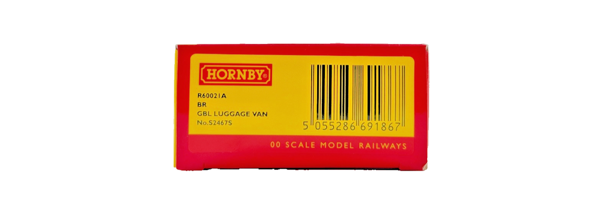HORNBY OO GAUGE - R60021A - BR GBL LUGGAGE VAN NO.S2467S TMC WEATHERED BOXED