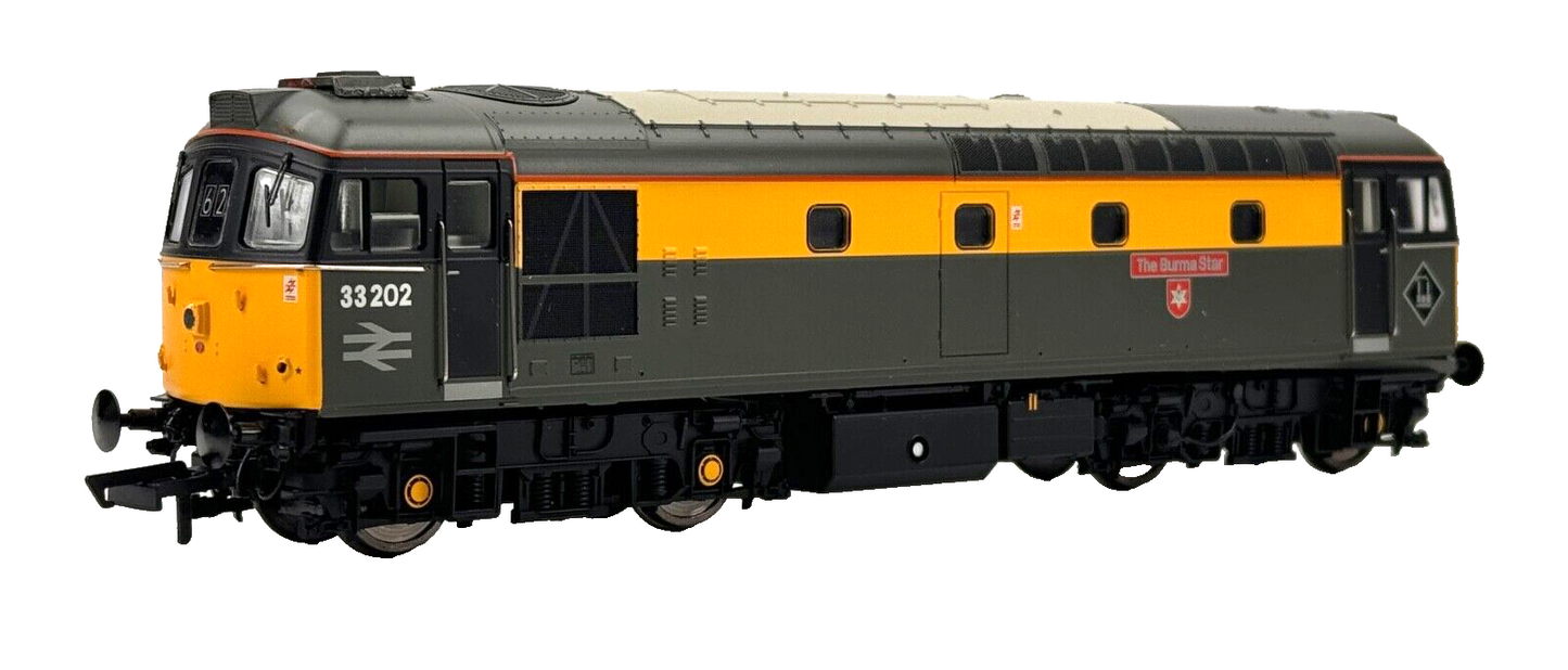 HELJAN 00 GAUGE - 33361 - CLASS 33/2 DIESEL 33202 DUTCH ENGINEERS THE BURMA STAR