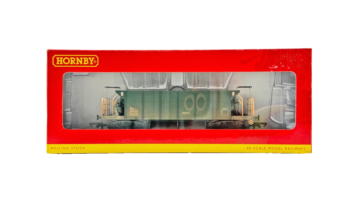 HORNBY OO GAUGE - R6328B - BR GREEN SEALION HOPPER DB 982638 WEATHERED