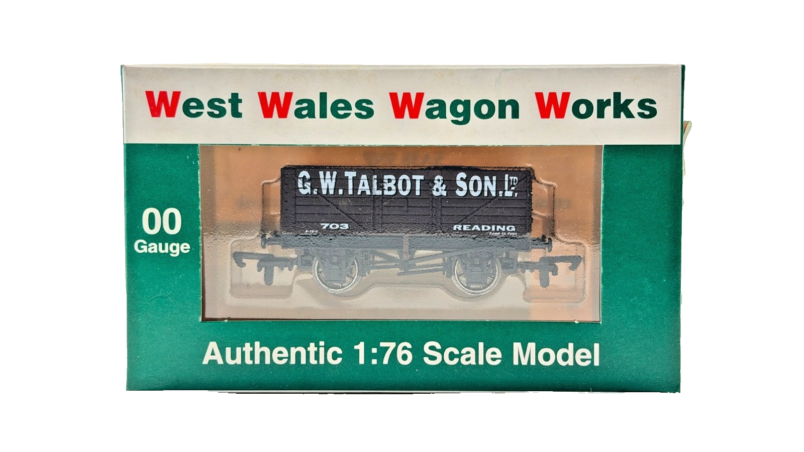 DAPOL 00 GAUGE - G.W TALBOT & SON COLLIERY READING WAGON 703 (LIMITED EDITION)