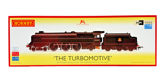 HORNBY OO GAUGE - R30135TXS - BR BLACK PRINCESS ROYAL TURBOMOTIVE DCC SOUND