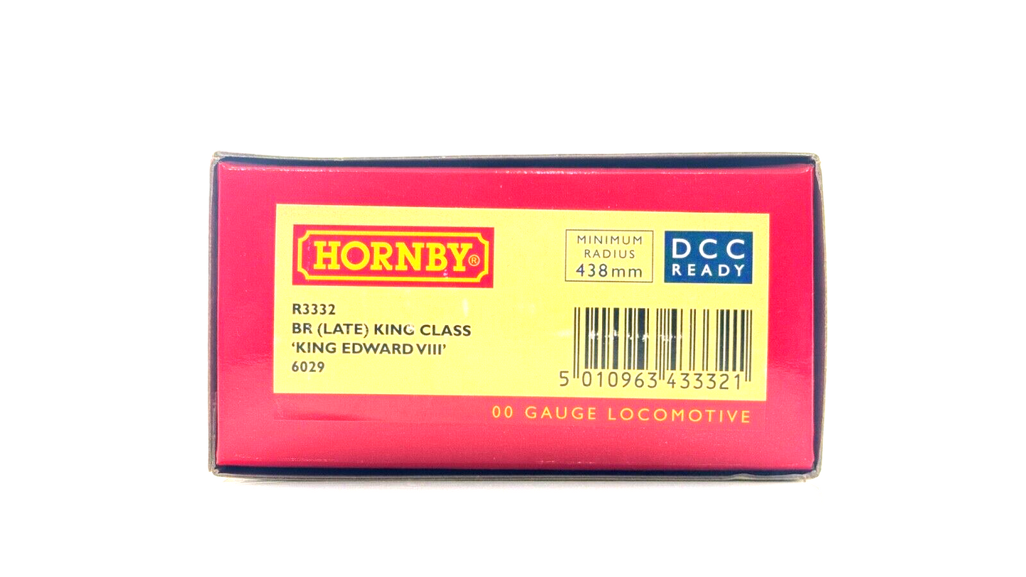 HORNBY 00 GAUGE - R3332 - BR (LATE) KING CLASS 'KING EDWARD VIII' 6029 BOXED