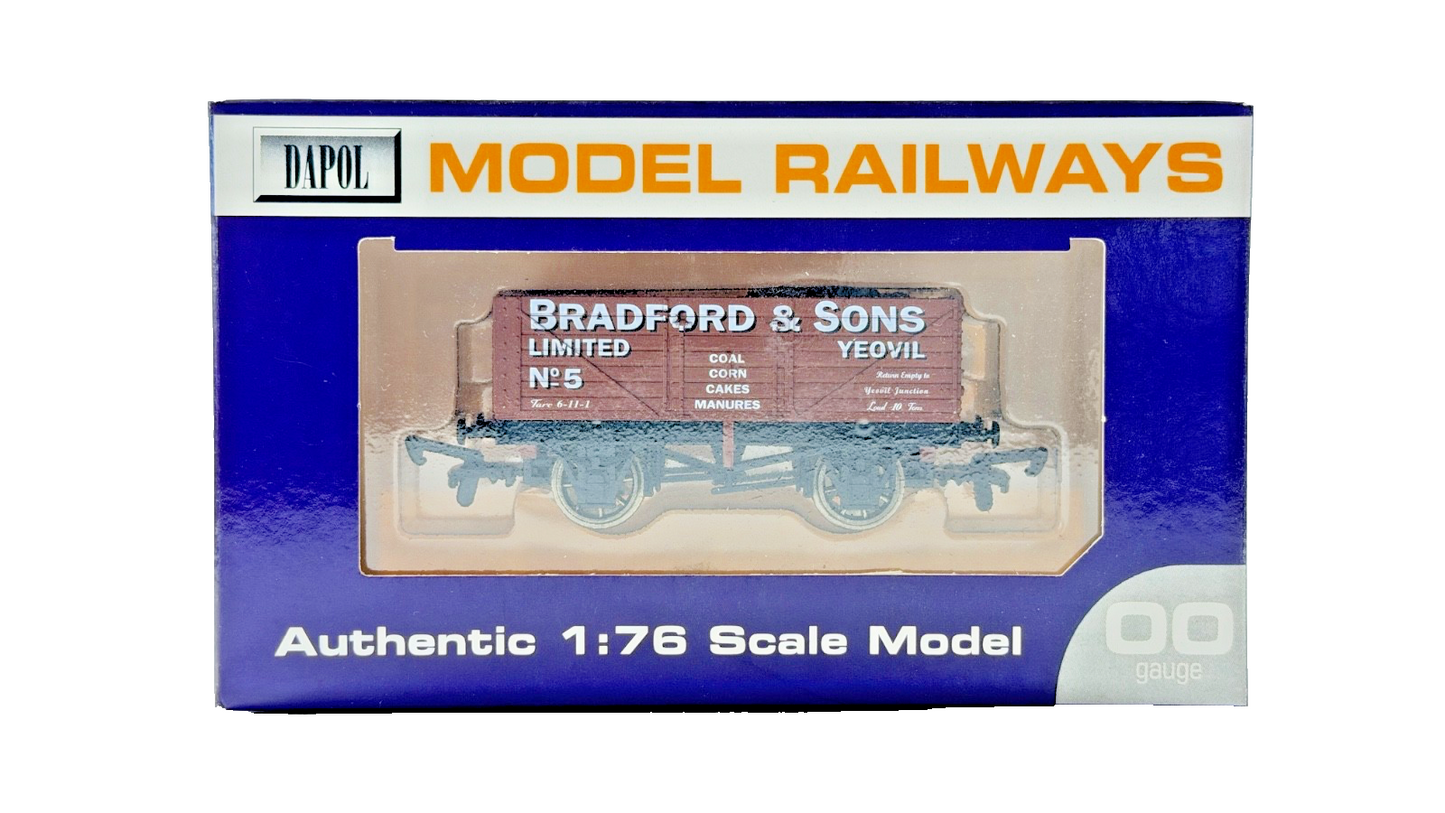 DAPOL 00 GAUGE - BRADFORD & SONS OF YEOVIL PLANK WAGON NO.5 (LIMITED EDITION)