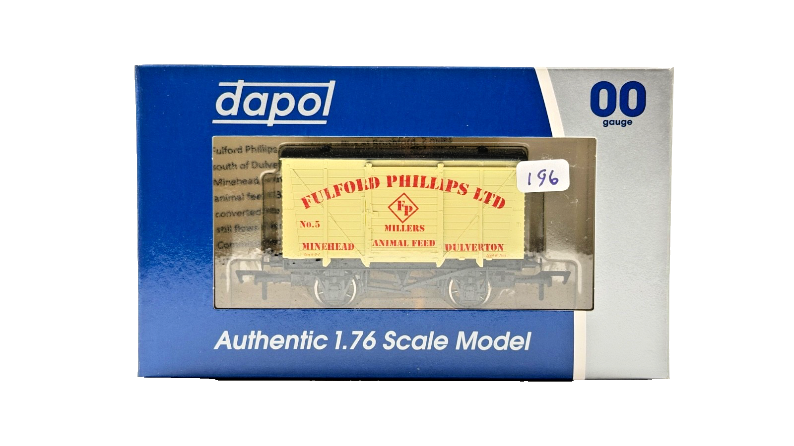 DAPOL 00 GAUGE - FULFORD PHILLIPS MILLERS ANIMAL FEED MINEHEAD (LIMITED EDITION)