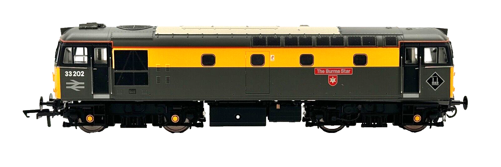 HELJAN 00 GAUGE - 33361 - CLASS 33/2 DIESEL 33202 DUTCH ENGINEERS THE BURMA STAR