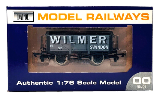 DAPOL 00 GAUGE - WILMER COLLIERY OF SWINDON PLANK WAGON 83 (LIMITED EDITION)