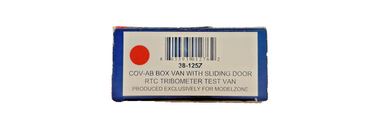BACHMANN OO GAUGE - 38-125Z - COV-AB BOX VAN WITH SLIDING DOOR RTB TRIB TEST VAN