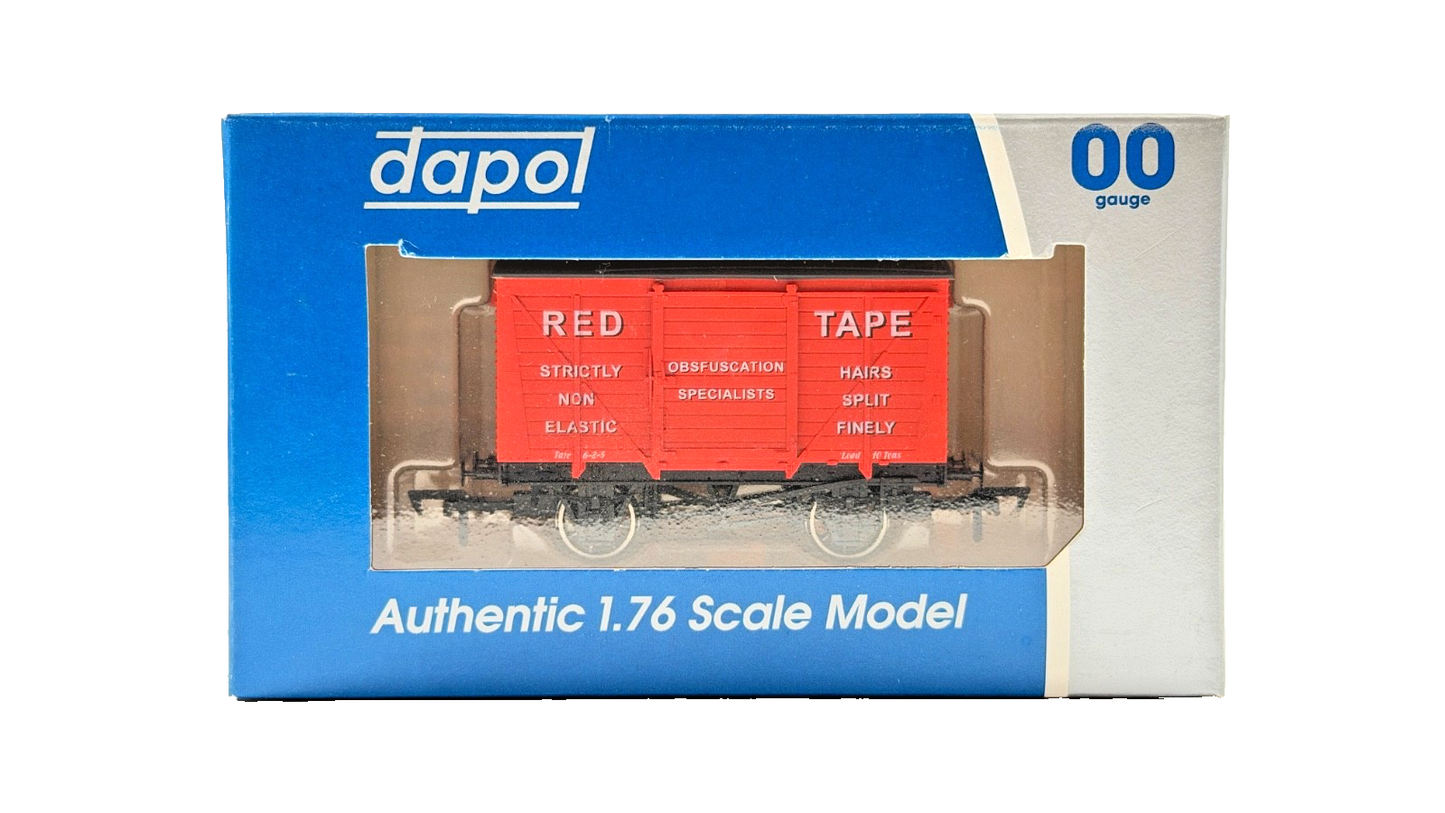 DAPOL 00 GAUGE - RED TAPE OBSFUSCATION SPECIALISTS VENT VAN (LIMITED EDITION)