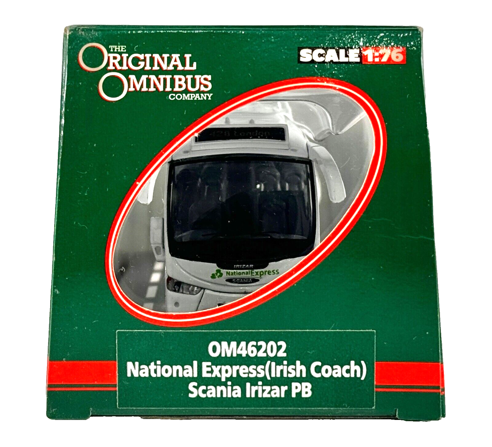 CORGI OOC 1/76 SCALE - OM46202 - NATIONAL EXPRESS IRISH COACH SCANIA IRIZAR PB