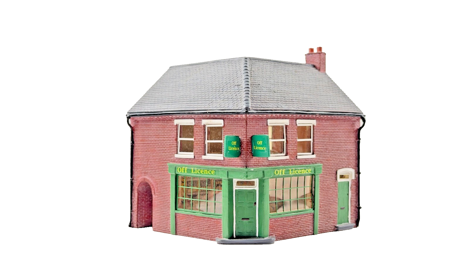 HORNBY SKALEDALE OO GAUGE - R8623 - CORNER TERRACE OFF LICENCE - UNBOXED